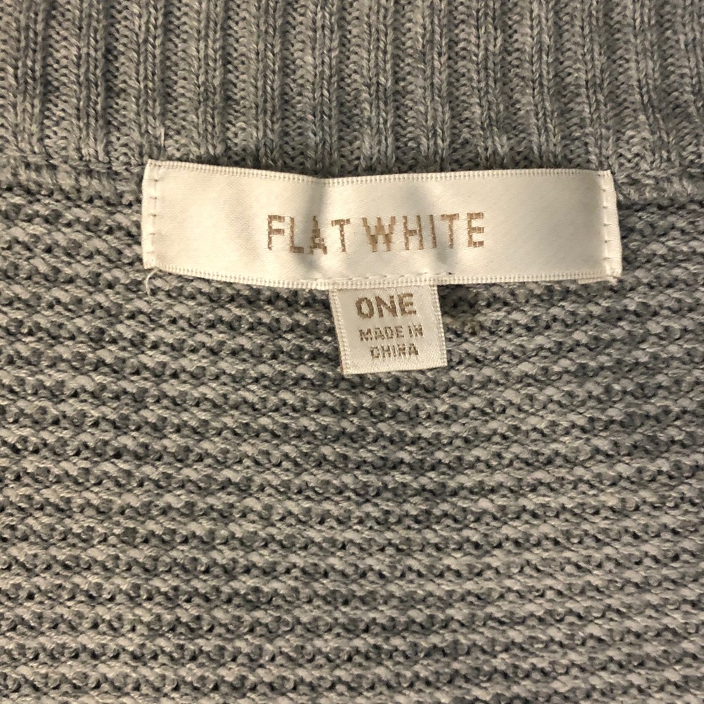 Women’s Waffle Knit Light Gray Cardigan (Anthropologie) - Picture 3 of 6